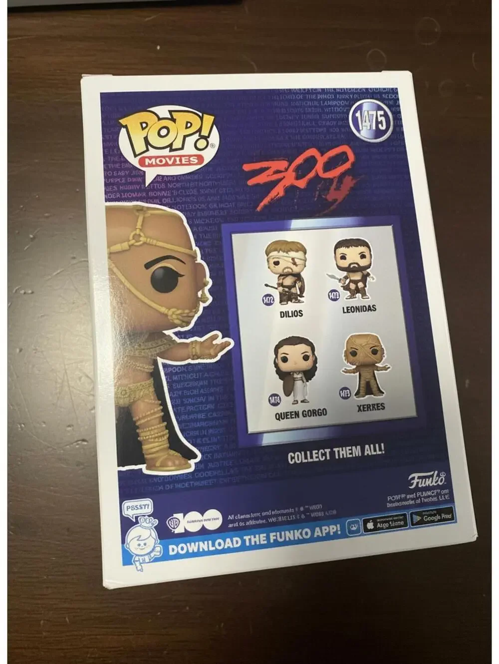 Funko Pop! Movies 300 Xerxes Vinyl Figure #1475 - Picture 3 of 4
